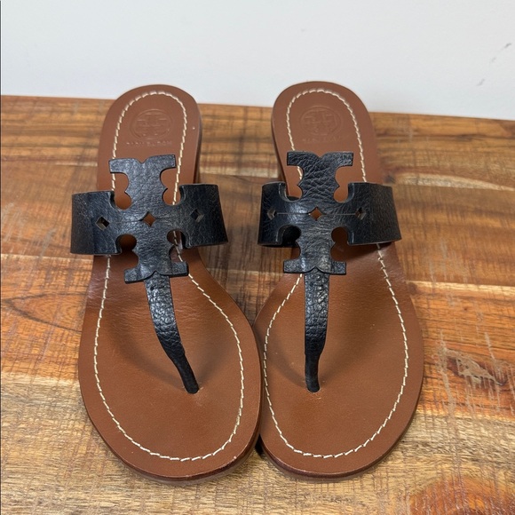 Tory Burch Black Thong Heeled Sandals, Women’s 8.5 - Picture 2 of 8